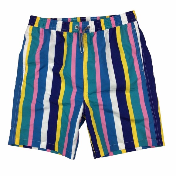 boy striped bear board shorts main image 1